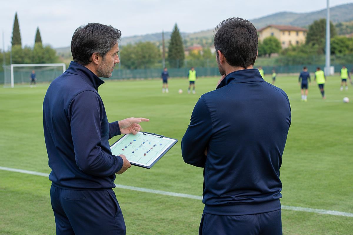 Staff tecnico a confronto sul campo, immagine illustrativa